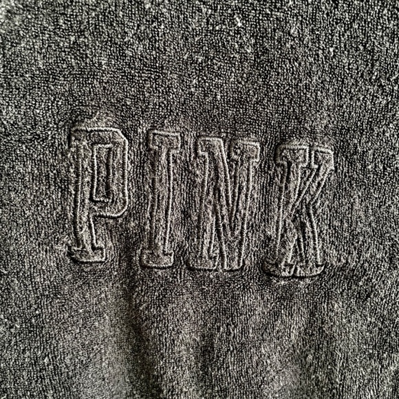 PINK Victoria's Secret Terry Cloth V-Neck Pullover Size: XS - Picture 4 of 4